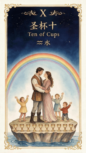 圣杯十 Ten of Cups