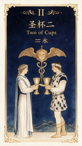 圣杯二 Two of Cups