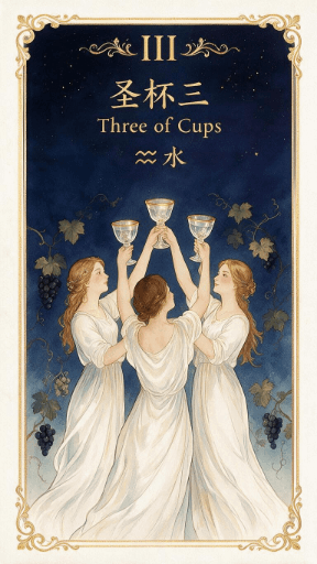 圣杯三 Three of Cups