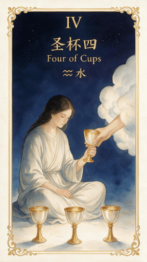 圣杯四 Four of Cups