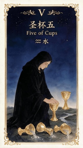 圣杯五 Five of Cups