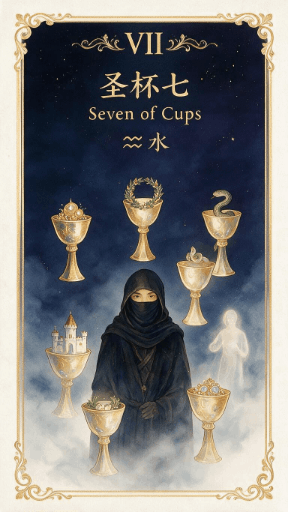 圣杯七 Seven of Cups