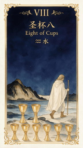 圣杯八 Eight of Cups
