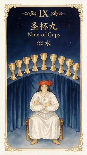 圣杯九 Nine of Cups