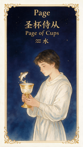 圣杯侍从 Page of Cups