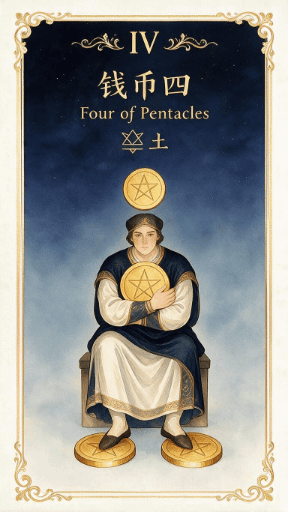 钱币四 Four of Pentacles