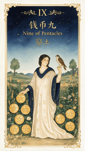 钱币九 Nine of Pentacles