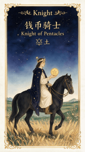 钱币骑士 Knight of Pentacles