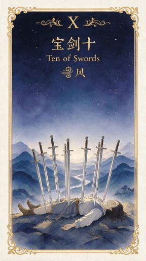 宝剑十 Ten of Swords