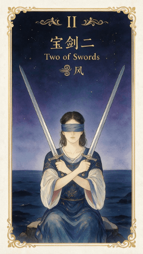 宝剑二 Two of Swords