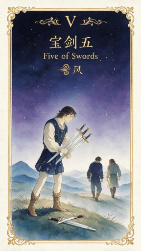 宝剑五 Five of Swords