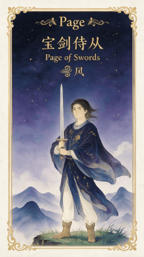 宝剑侍从 Page of Swords