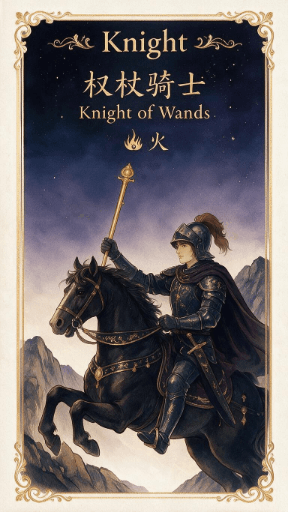 权杖骑士 Knight of Wands