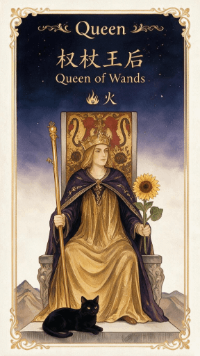 权杖王后 Queen of Wands